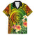 Polynesia Family Matching Short Sleeve Bodycon Dress and Hawaiian Shirt Pasifika Tribal with Tropical Flowers LT9 Dad's Shirt - Short Sleeve Reggae - Polynesian Pride