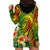 Polynesia Hoodie Dress Pasifika Tribal with Tropical Flowers LT9 - Polynesian Pride