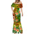 Polynesia Mermaid Dress Pasifika Tribal with Tropical Flowers LT9 - Polynesian Pride