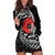 ANZAC Day Aotearoa Silver Fern Maori Personalised Hoodie Dress