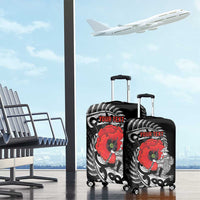 ANZAC Day Aotearoa Silver Fern Maori Personalised Luggage Cover LT9 - Polynesian Pride