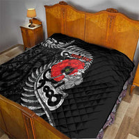 ANZAC Day Aotearoa Silver Fern Maori Personalised Quilt LT9 - Polynesian Pride