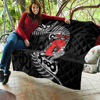 ANZAC Day Aotearoa Silver Fern Maori Personalised Quilt LT9 - Polynesian Pride