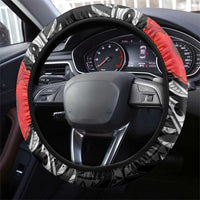 ANZAC Day Aotearoa Silver Fern Maori Steering Wheel Cover LT9 - Polynesian Pride