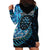 New Zealand Darts Personalised Hoodie Dress Aotearoa Silver Fern Blue Papua Shell Spirit