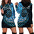 New Zealand Darts Personalised Hoodie Dress Aotearoa Silver Fern Blue Papua Shell Spirit