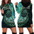 New Zealand Darts Personalised Hoodie Dress Aotearoa Silver Fern Green Papua Shell Spirit