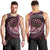 New Zealand Darts Personalised Men Tank Top Aotearoa Silver Fern Pink Papua Shell Spirit