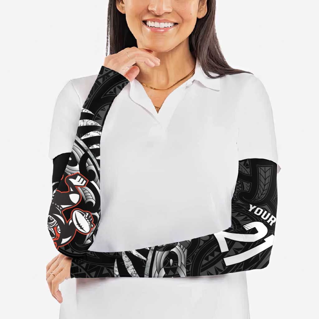 New Zealand Indigenous-Maori Rugby Custom Arm Sleeves LT9 - Polynesian Pride