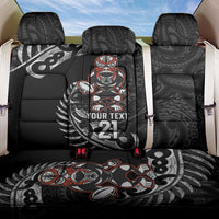 New Zealand Indigenous-Maori Rugby Custom Back Car Seat Cover LT9 One Size Black - Polynesian Pride