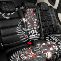 New Zealand Indigenous-Maori Rugby Custom Back Car Seat Cover LT9 - Polynesian Pride