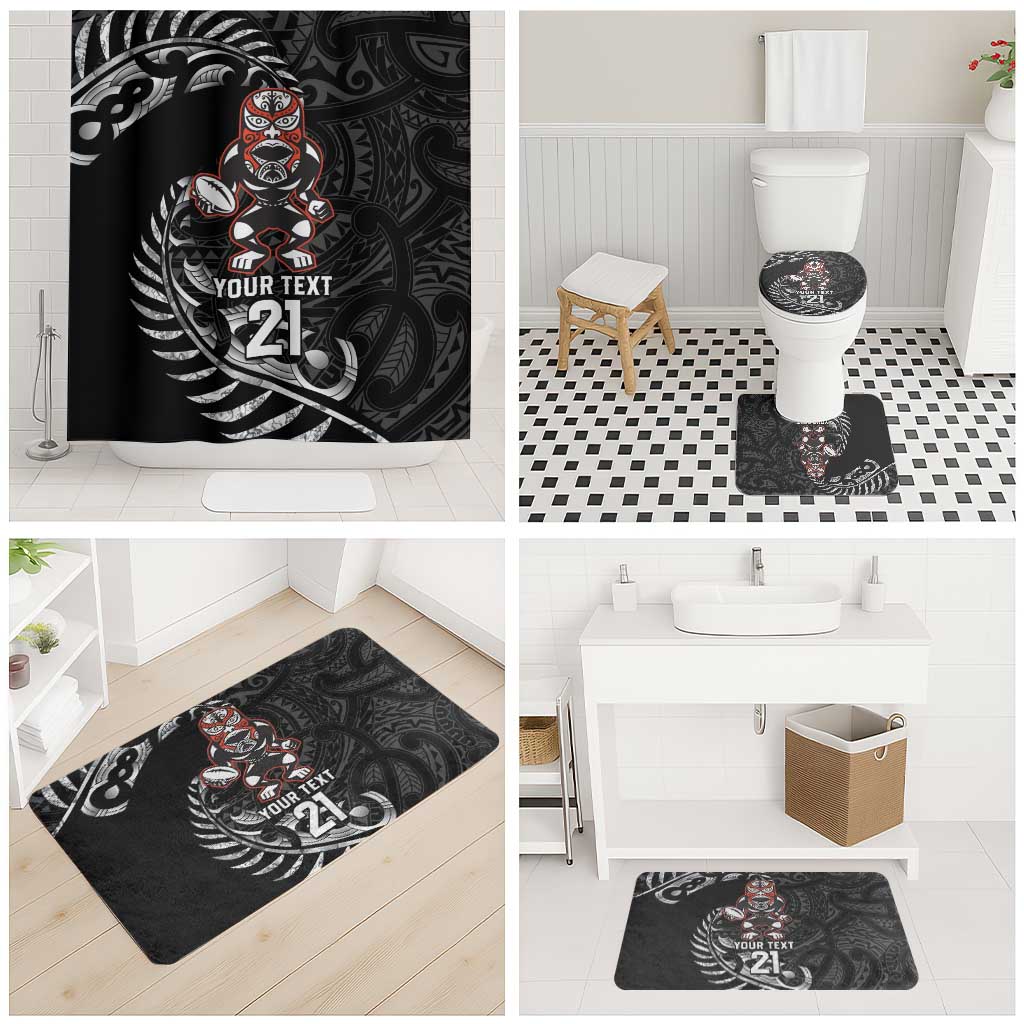 New Zealand Indigenous-Maori Rugby Custom Bathroom Set LT9 - Polynesian Pride