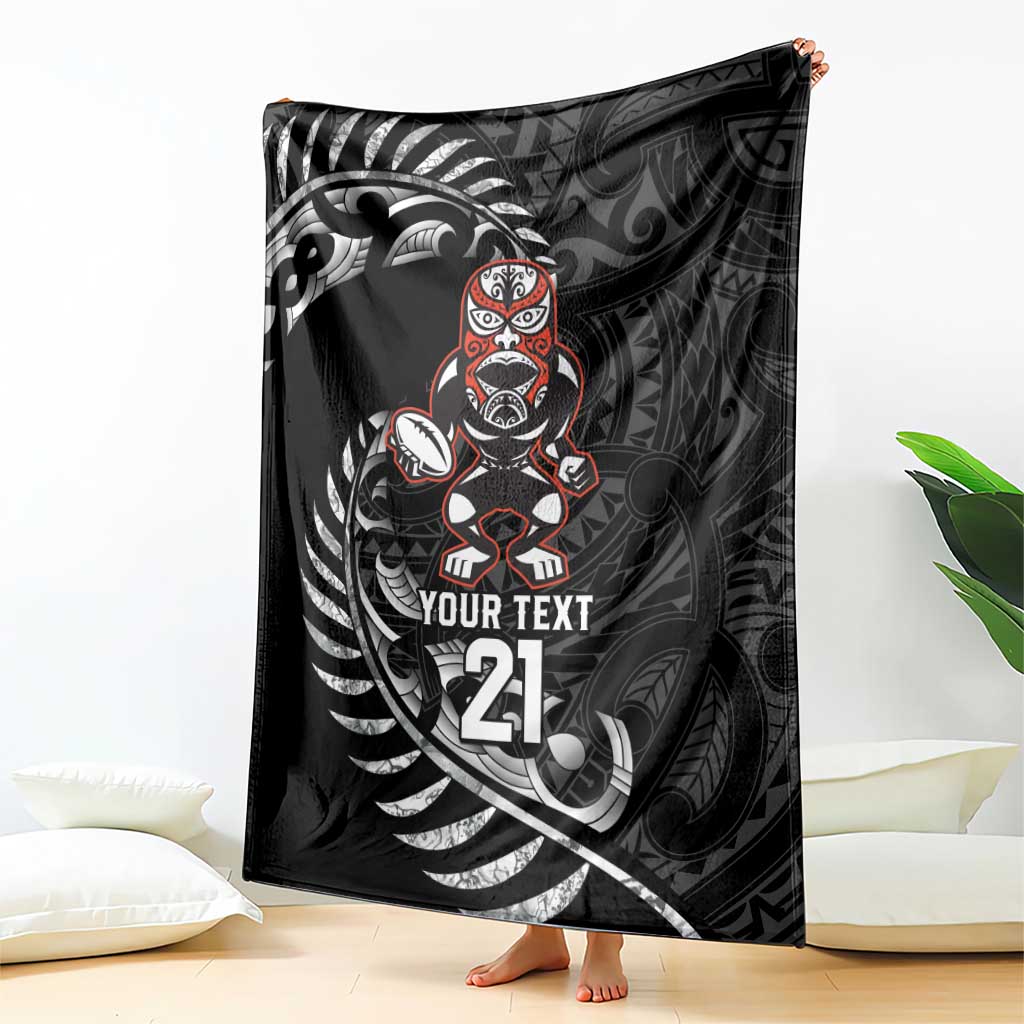 New Zealand Indigenous-Maori Rugby Custom Blanket LT9 - Polynesian Pride