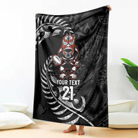 New Zealand Indigenous-Maori Rugby Custom Blanket LT9 - Polynesian Pride