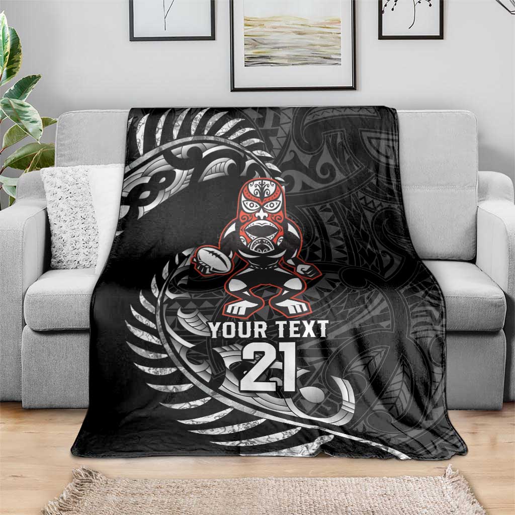 New Zealand Indigenous-Maori Rugby Custom Blanket LT9 - Polynesian Pride
