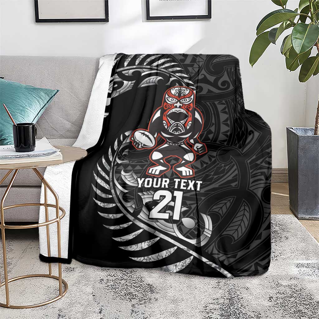 New Zealand Indigenous-Maori Rugby Custom Blanket LT9 - Polynesian Pride