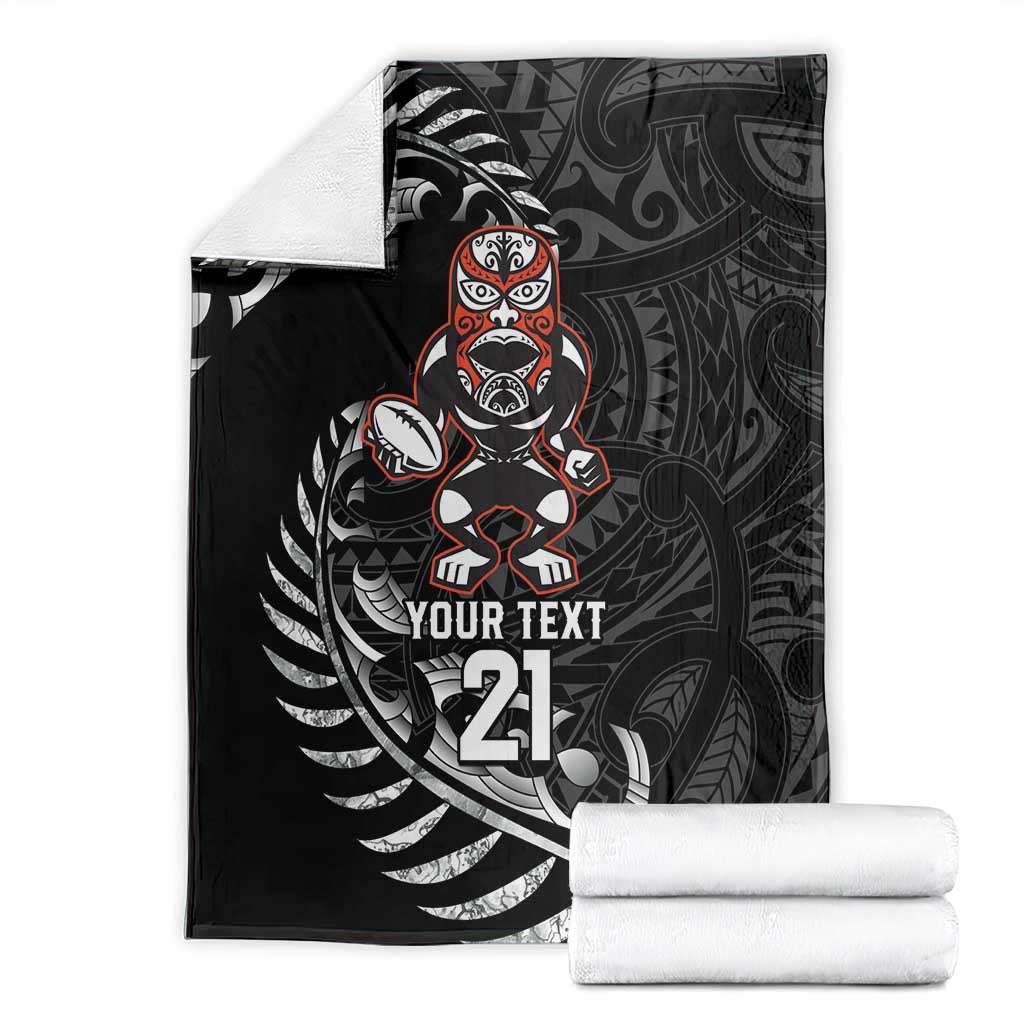 New Zealand Indigenous-Maori Rugby Custom Blanket LT9 - Polynesian Pride