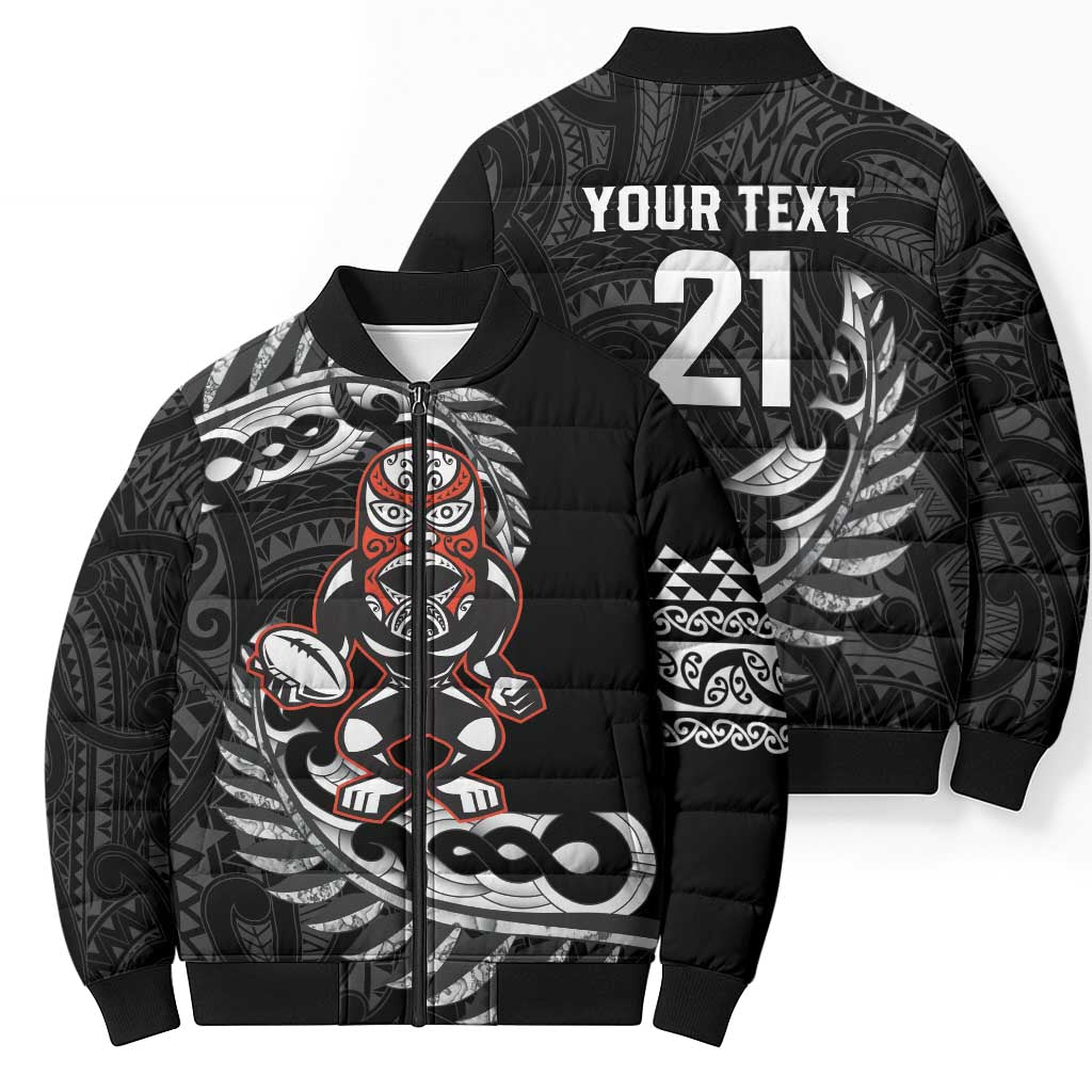 New Zealand Indigenous-Maori Rugby Custom Bomber Puffer Jacket LT9 - Polynesian Pride