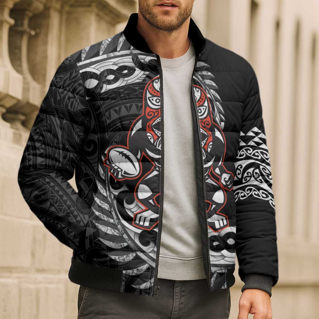 New Zealand Indigenous-Maori Rugby Custom Bomber Puffer Jacket LT9 - Polynesian Pride
