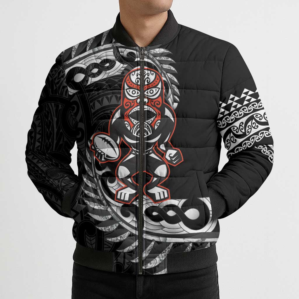 New Zealand Indigenous-Maori Rugby Custom Bomber Puffer Jacket LT9 - Polynesian Pride