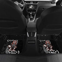 New Zealand Indigenous-Maori Rugby Custom Car Mats LT9 Set 2pcs - Back Black - Polynesian Pride