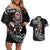 New Zealand Indigenous-Maori Rugby Custom Couples Matching Off Shoulder Short Dress and Hawaiian Shirt