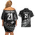 New Zealand Indigenous-Maori Rugby Custom Couples Matching Off Shoulder Short Dress and Hawaiian Shirt