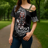 New Zealand Indigenous-Maori Rugby Custom Cross Shoulder Shirt LT9 - Polynesian Pride