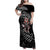 New Zealand Indigenous-Maori Rugby Custom Family Matching Off Shoulder Maxi Dress and Hawaiian Shirt