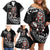 New Zealand Indigenous-Maori Rugby Custom Family Matching Off Shoulder Short Dress and Hawaiian Shirt