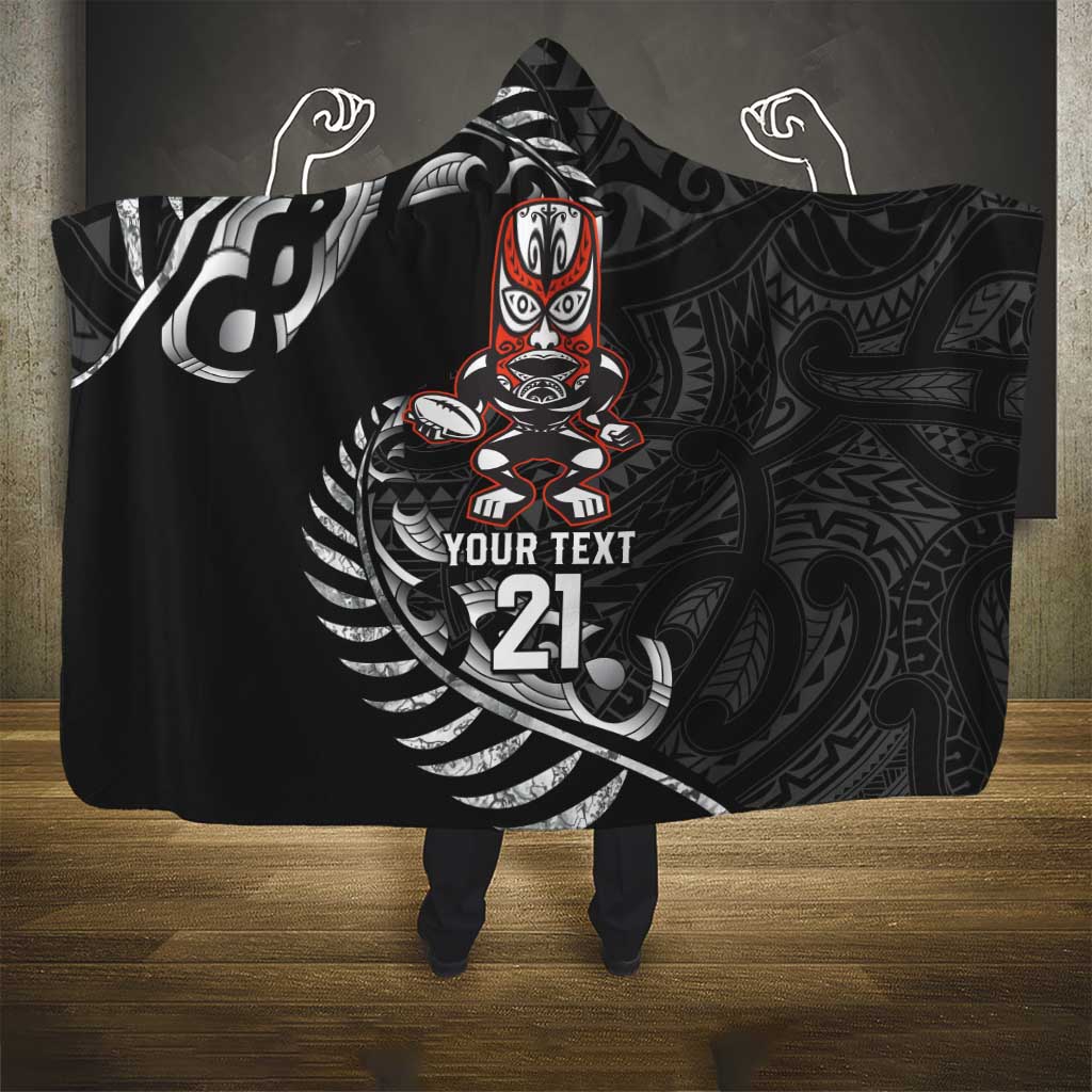 New Zealand Indigenous-Maori Rugby Custom Hooded Blanket LT9 - Polynesian Pride