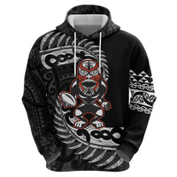 New Zealand Indigenous-Maori Rugby Custom Hoodie LT9 - Polynesian Pride