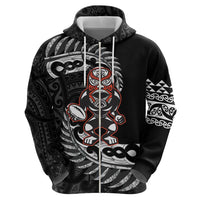 New Zealand Indigenous-Maori Rugby Custom Hoodie LT9 - Polynesian Pride
