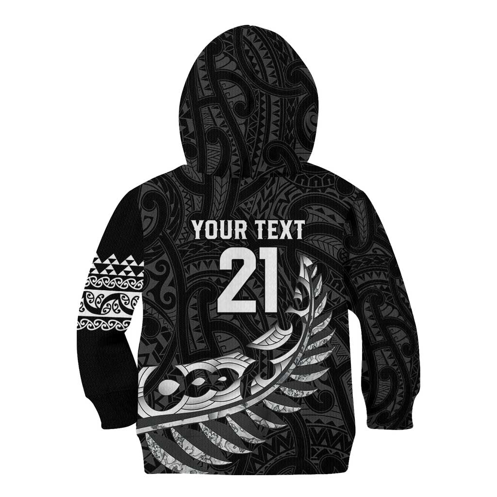 New Zealand Indigenous-Maori Rugby Custom Kid Hoodie LT9 - Polynesian Pride