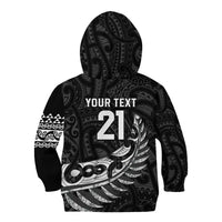 New Zealand Indigenous-Maori Rugby Custom Kid Hoodie LT9 - Polynesian Pride