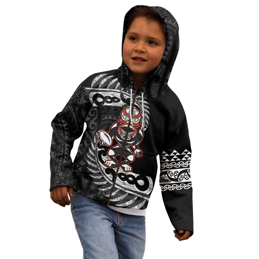 New Zealand Indigenous-Maori Rugby Custom Kid Hoodie LT9 - Polynesian Pride