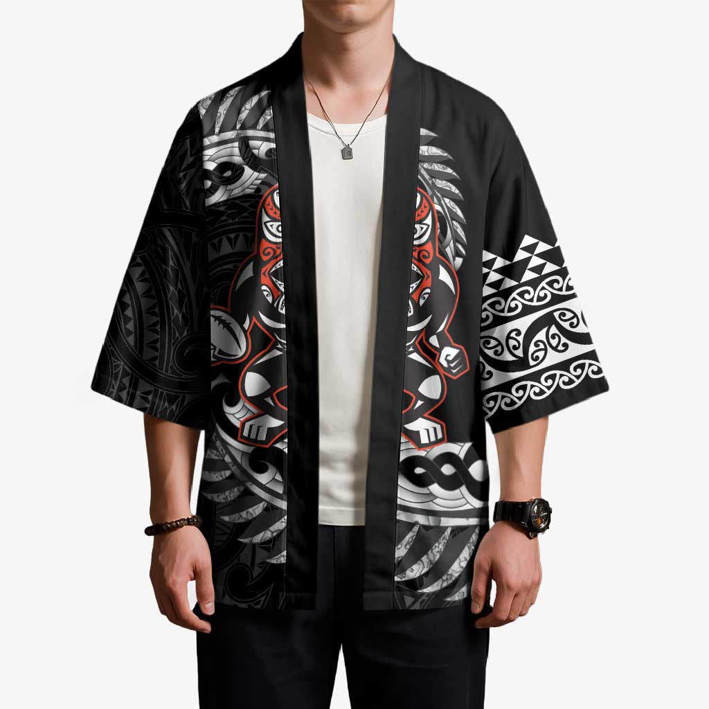 New Zealand Indigenous-Maori Rugby Custom Kimono LT9 - Polynesian Pride