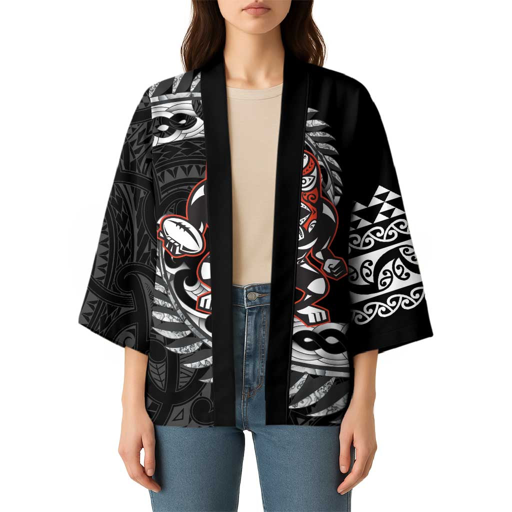 New Zealand Indigenous-Maori Rugby Custom Kimono LT9 - Polynesian Pride