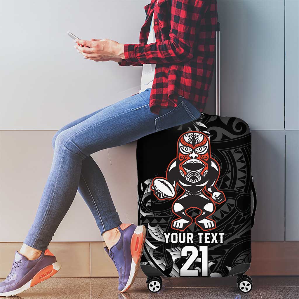 New Zealand Indigenous-Maori Rugby Custom Luggage Cover LT9 - Polynesian Pride