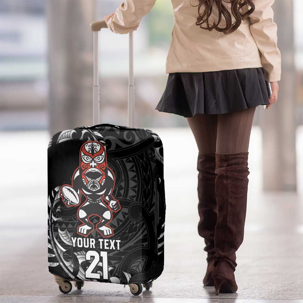 New Zealand Indigenous-Maori Rugby Custom Luggage Cover LT9 - Polynesian Pride