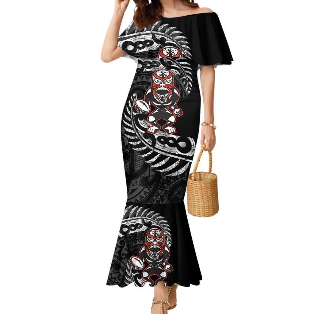 New Zealand Indigenous-Maori Rugby Custom Mermaid Dress