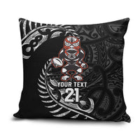 New Zealand Indigenous-Maori Rugby Custom Pillow Cover LT9 Black - Polynesian Pride