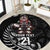 New Zealand Indigenous-Maori Rugby Custom Round Carpet