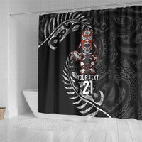 New Zealand Indigenous-Maori Rugby Custom Shower Curtain LT9 - Polynesian Pride
