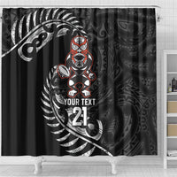 New Zealand Indigenous-Maori Rugby Custom Shower Curtain LT9 - Polynesian Pride