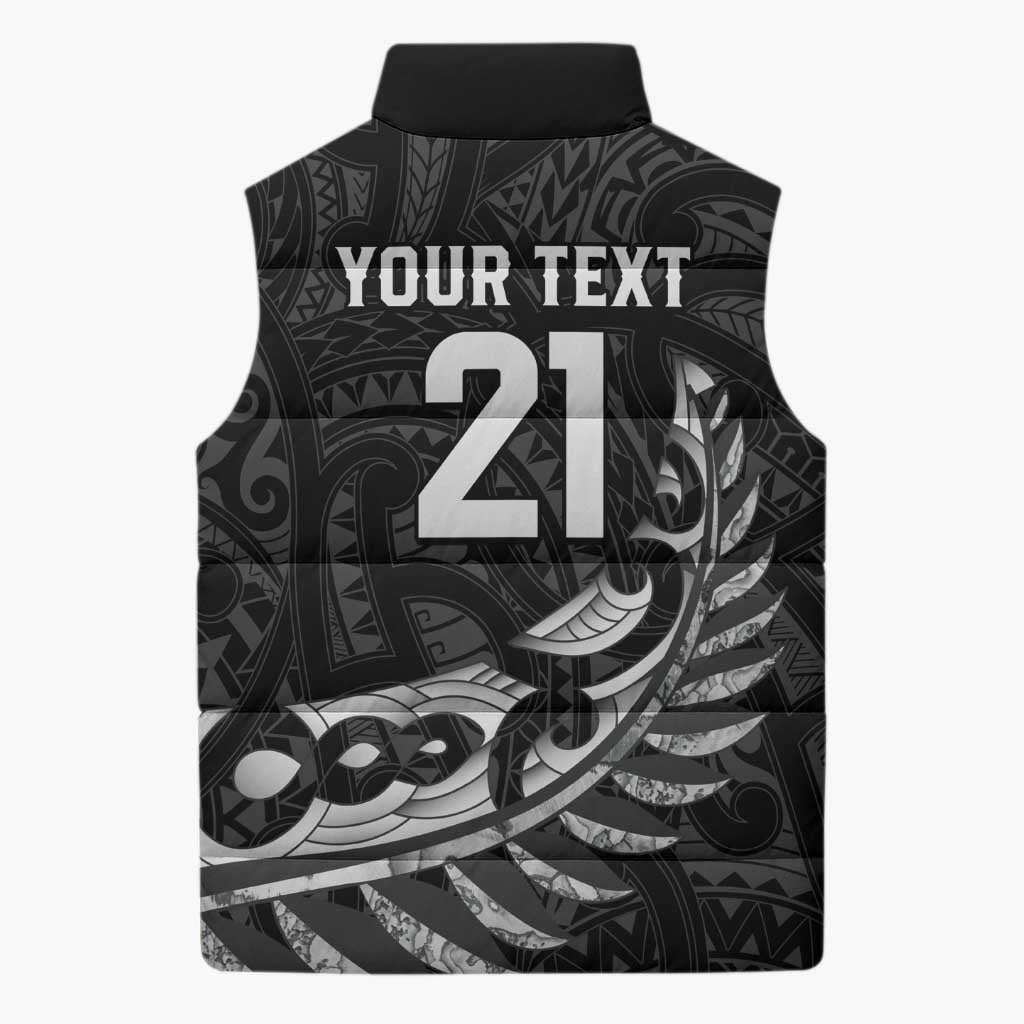 New Zealand Indigenous-Maori Rugby Custom Sleeveless Puffer Jacket LT9 - Polynesian Pride