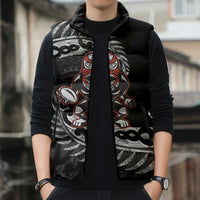 New Zealand Indigenous-Maori Rugby Custom Sleeveless Puffer Jacket LT9 - Polynesian Pride