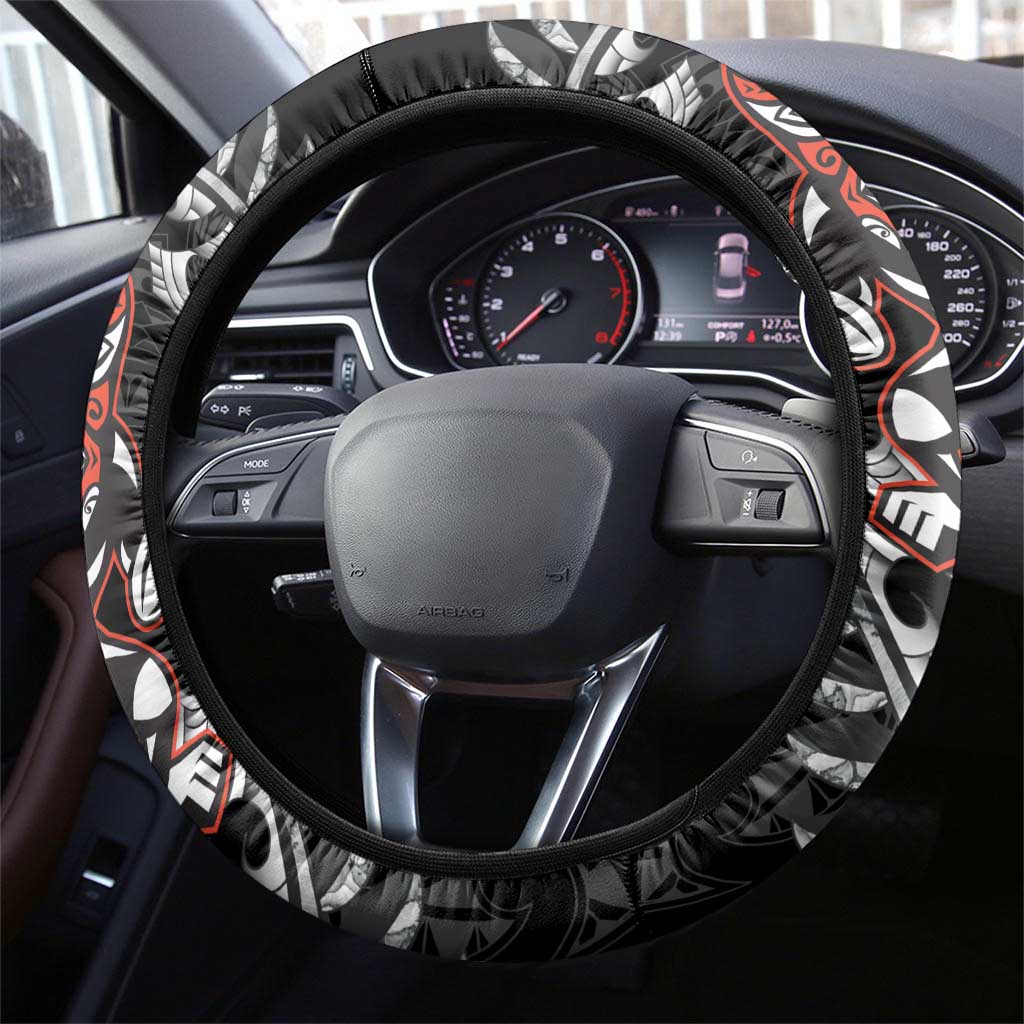 New Zealand Indigenous-Maori Rugby Steering Wheel Cover LT9 - Polynesian Pride