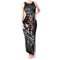 New Zealand Indigenous-Maori Rugby Custom Tank Maxi Dress LT9 Women Black - Polynesian Pride