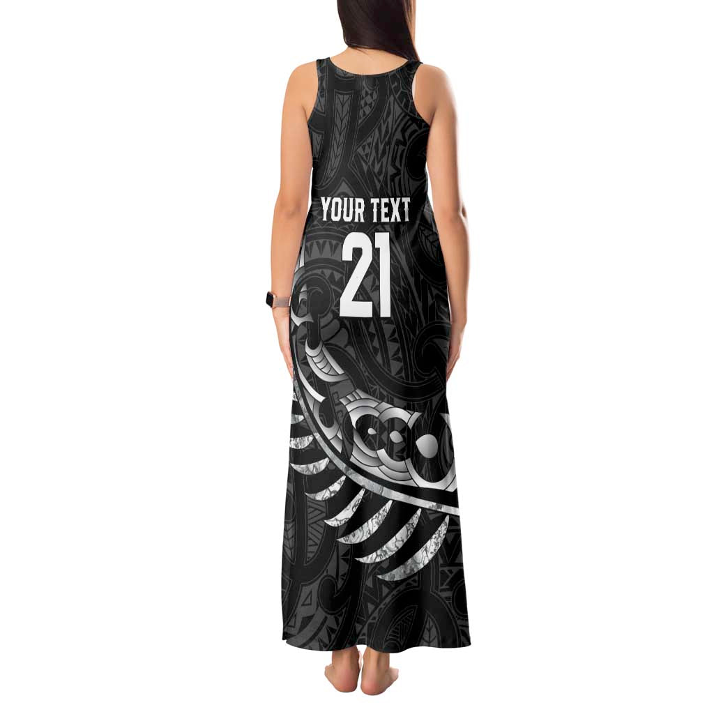 New Zealand Indigenous-Maori Rugby Custom Tank Maxi Dress LT9 - Polynesian Pride